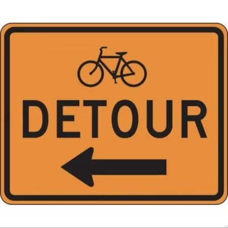 Accuform RIGID CONSTRUCT ION SIGN DETOUR FRK335HP FRK335HP